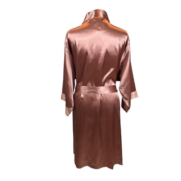 New without‎ Tags David’s Bridal Dusty Rose Satin Robe Size Large/XL - Picture 6 of 11
